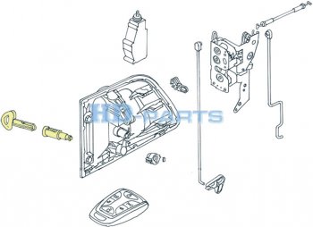 979 р. Личинка SCANIA 4 series замка двери с ключами (2шт.) HD-PARTS HD-PARTS 318106  с доставкой в г. Пермь. Увеличить фотографию 3