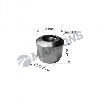 237 р. Гайка MAN стремянки (M27x2) MANSONS MANSONS 400.507  с доставкой в г. Пермь. Увеличить фотографию 1