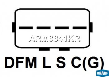 3 099 р. Регулятор MITSUBISHI Lancer напряжения генератора KRAUF KRAUF arm3341kr  с доставкой в г. Пермь. Увеличить фотографию 3