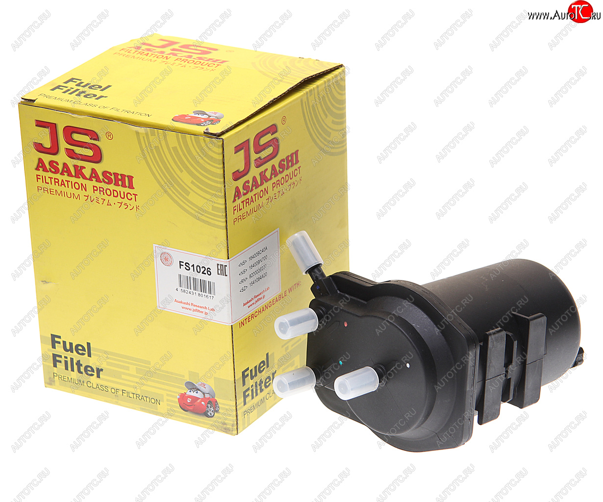 1 799 р. Фильтр топливный NISSAN Note,Juke,Tiida (1.5 dCi) JS ASAKASHI JS ASAKASHI fs1026  с доставкой в г. Пермь