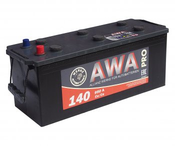 17 699 р. Аккумулятор AWA PRO 140Ач AWA 6ст140(4)  с доставкой в г. Пермь. Увеличить фотографию 1