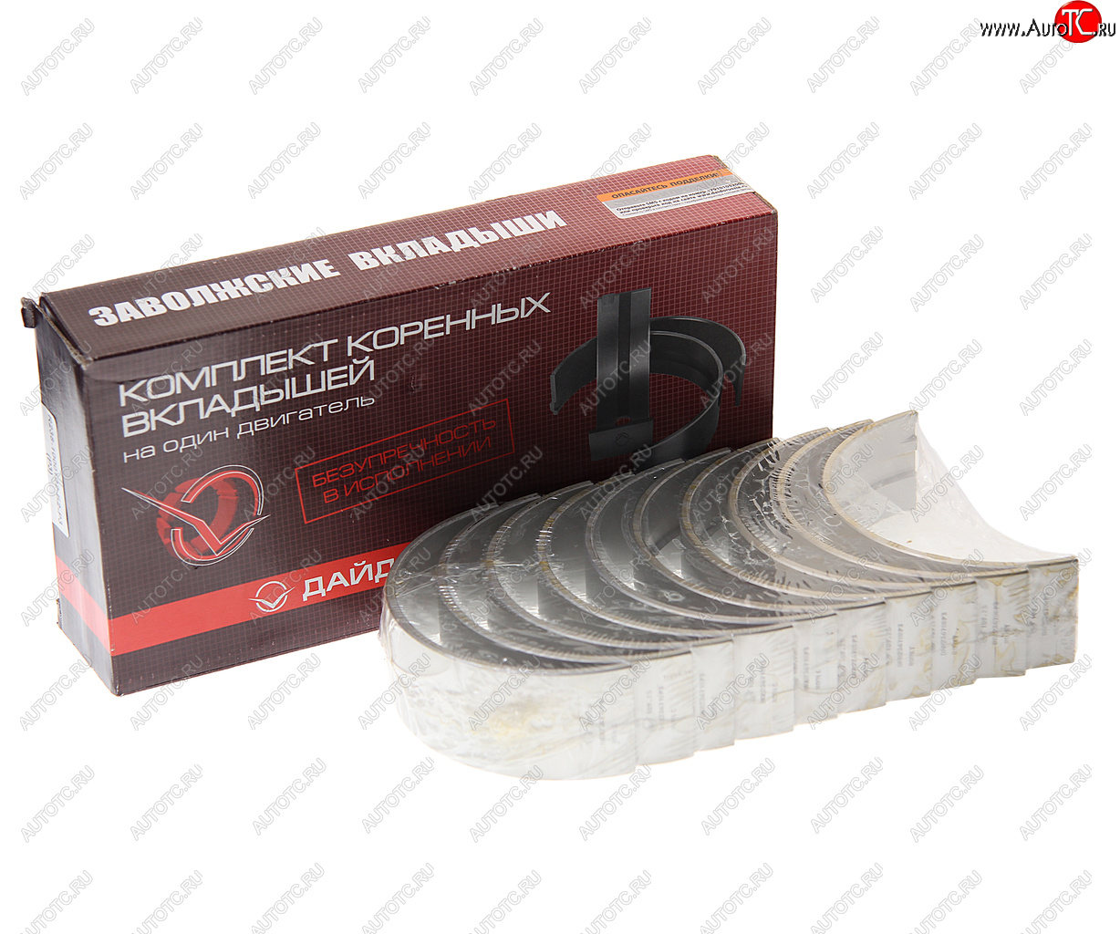 2 599 р. Вкладыши ЯМЗ-238 коренные d+0.75 ДАЙДО МЕТАЛЛ РУСЬ ЗМЗ 238-1000102б2-р3  с доставкой в г. Пермь