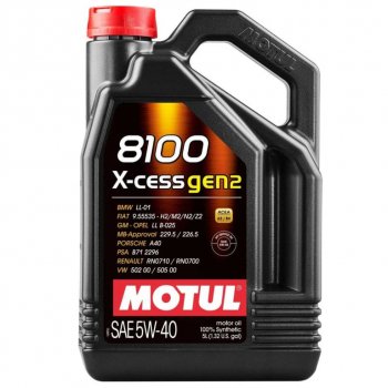 6 999 р. Масло моторное 8100 X-CESS GEN2 5W40 синт.5л MOTUL MOTUL 111682  с доставкой в г. Пермь. Увеличить фотографию 1