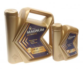 2 499 р. Масло моторное MAGNUM Ultratec 5W40 SNCFA3B4 синт.4л+1л РОСНЕФТЬ РОСНЕФТЬ 75310  с доставкой в г. Пермь. Увеличить фотографию 1