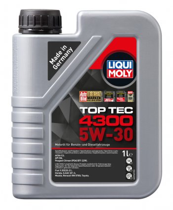1 999 р. Масло моторное TOP TEC 4300 5W30 синт.1л LIQUI MOLY LIQUI MOLY 2323  с доставкой в г. Пермь. Увеличить фотографию 1
