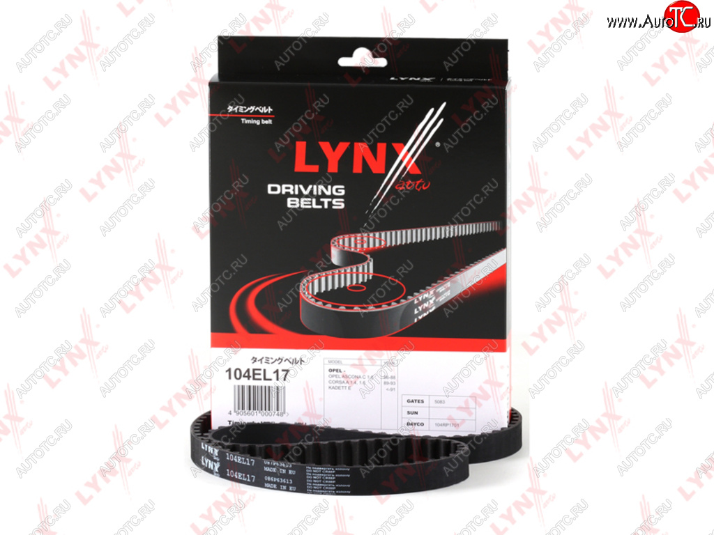 679 р. Ремень ГРМ OPEL Corsa A,Kadett,Vectra A (104х17) LYNX LYNX 104el17  с доставкой в г. Пермь