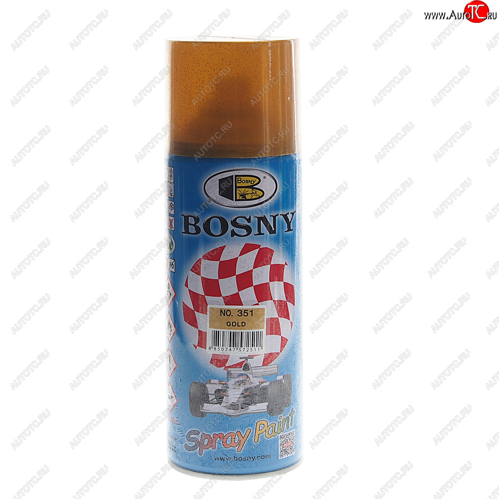 459 р. Краска золотистая аэрозоль 400мл BOSNY BOSNY 351  с доставкой в г. Пермь