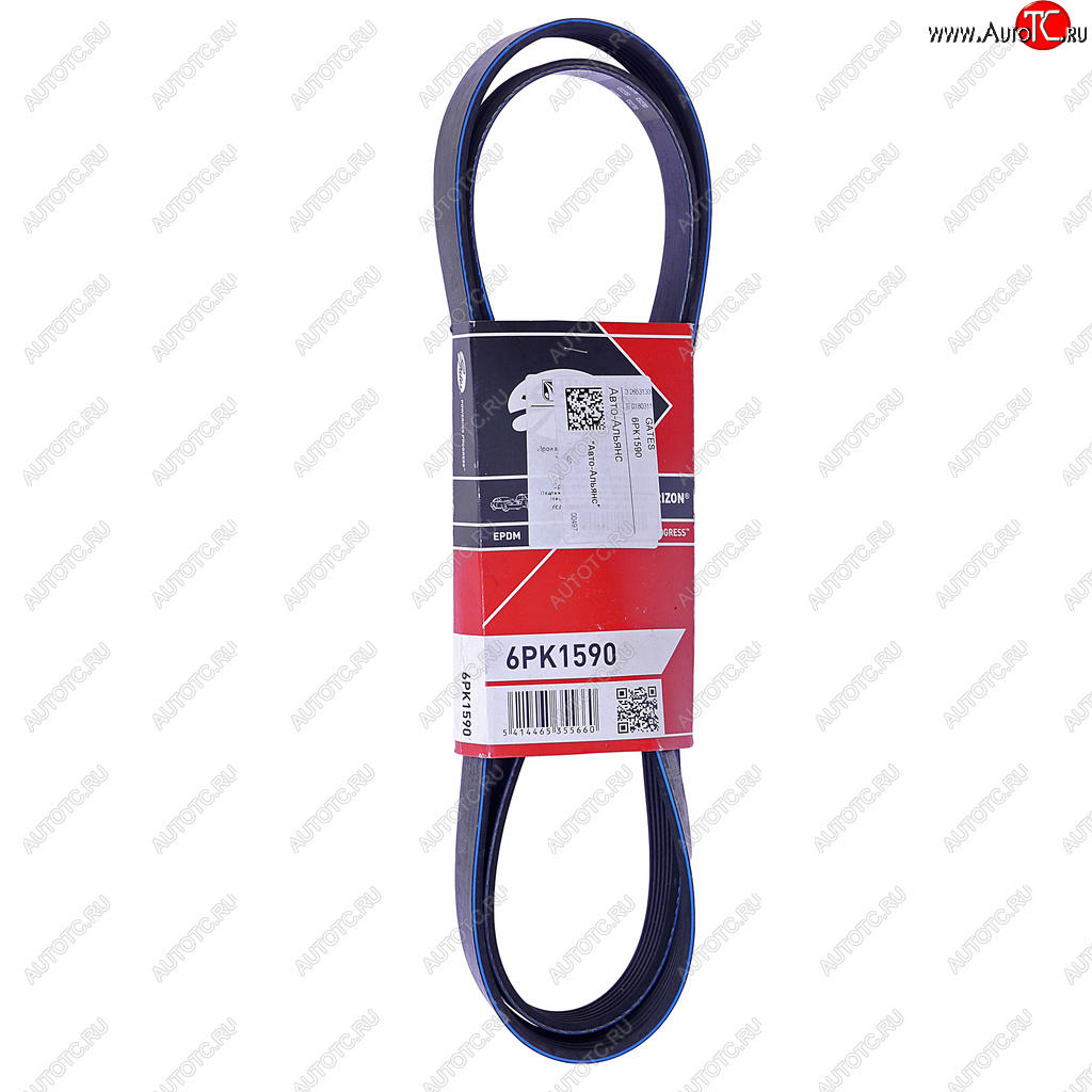 1 599 р. Ремень приводной поликлиновой 6PK1590 GATES GATES 6pk1590  с доставкой в г. Пермь