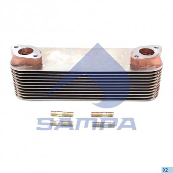 8 349 р. Радиатор масляный MAN дв.D2066 SAMPA SAMPA 025.158  с доставкой в г. Пермь. Увеличить фотографию 1