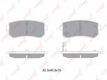 1 029 р. Колодки тормозные задние (4шт.) LYNX Hyundai I30 2 GD дорестайлинг универсал (2011-2015)  с доставкой в г. Пермь. Увеличить фотографию 2