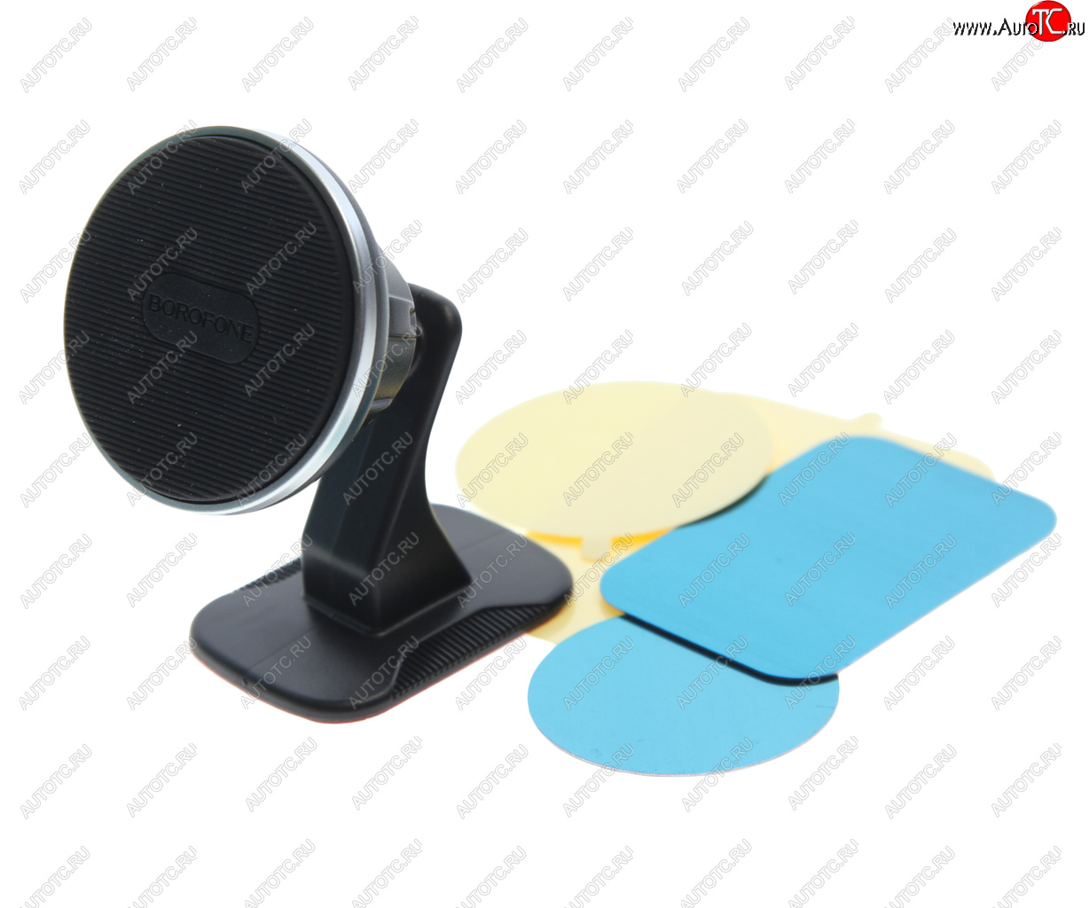 429 р. Держатель телефона универсальный магнитный BOROFONE BOROFONE bh63 black silver  с доставкой в г. Пермь