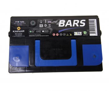 9 249 р. Аккумулятор BARS 77Ач обратная полярность BARS 6ст77(0)  с доставкой в г. Пермь. Увеличить фотографию 2