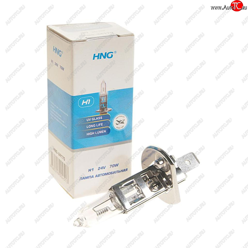 83 р. Лампа 24V H1 70W P14.5s Long Life HNG HNG 24170  с доставкой в г. Пермь