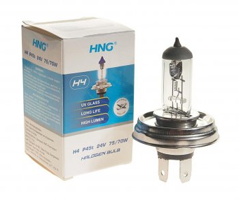 213 р. Лампа 24V H4 7570W P45t Long Life HNG HNG 24445  с доставкой в г. Пермь. Увеличить фотографию 1