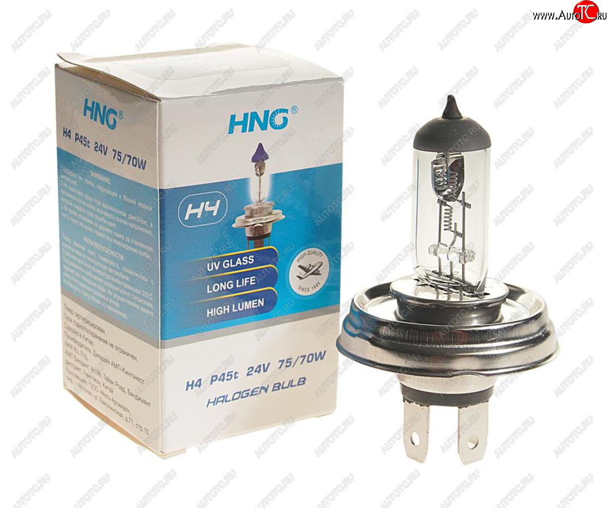 213 р. Лампа 24V H4 7570W P45t Long Life HNG HNG 24445  с доставкой в г. Пермь