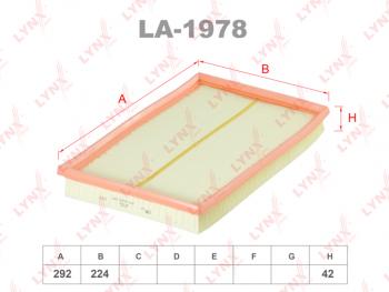 589 р. Фильтр воздушный OPEL Astra G (00-05),Zafira (00-05) (2.2 16V) LYNX LYNX la1978  с доставкой в г. Пермь. Увеличить фотографию 1