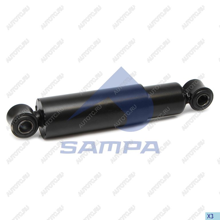3 499 р. Амортизатор BPW SAF SCHMITZ полуприцепа, прицепа (349539 72х82 24х55 24х55 ОО) SAMPA SAMPA 070.482-01  с доставкой в г. Пермь