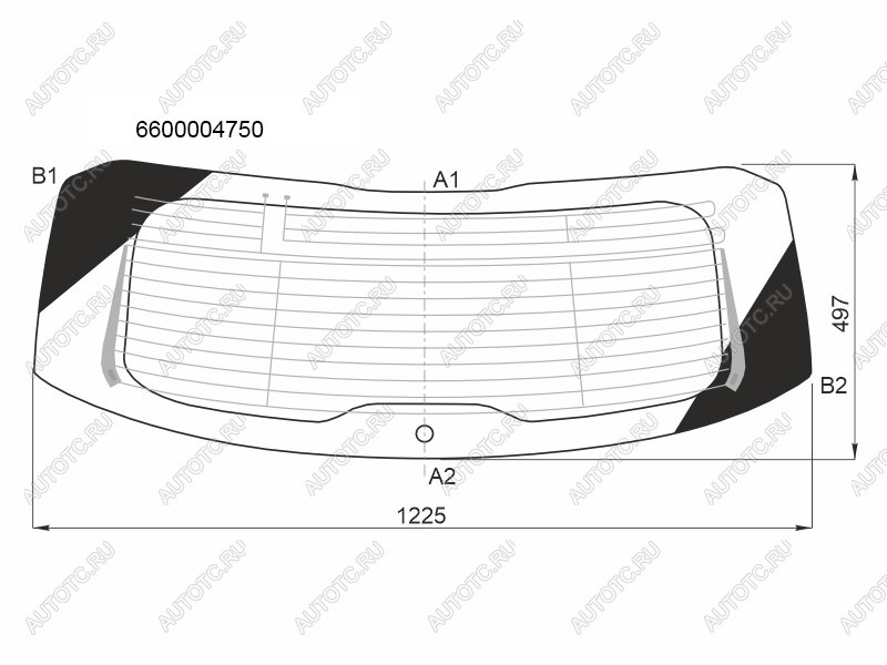 11 999 р. Стекло заднее (Цвет зеленый Обогрев Антенна) Geely Coolray 18-  Belgee X50 23- FUYAO 6600004750  с доставкой в г. Пермь