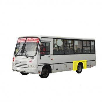 Ремонтная арка заднего крыла (Левая арка) Пороги-Авто ПАЗ 3204 ( Vector,  Vector Next) (2006-2025) дорестайлинг, автобус 1-ый рестайлинг, автобус 2-ой рестайлинг (холоднокатаная сталь 0,8мм)