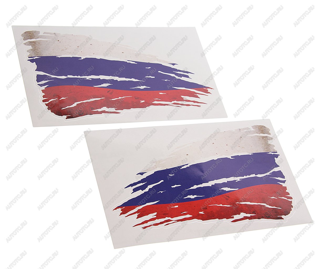 172 р. Наклейка виниловая Брызги RUSSIA-флаг 14х25см полноцветная (2шт.) AUTOSTICKERS AUTOSTICKERS 08907  с доставкой в г. Пермь