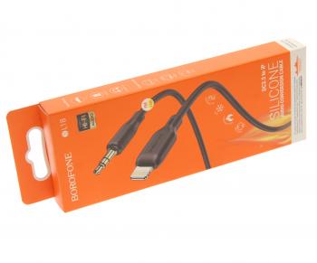 319 р. Переходник USB Type C на jack 3.5 BOROFONE BOROFONE bl18 черный  с доставкой в г. Пермь. Увеличить фотографию 2