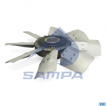 40 699 р. Вискомуфта SCANIA 3 series (87-) привода вентилятора (с крыльчаткой) SAMPA SAMPA 041.402  с доставкой в г. Пермь. Увеличить фотографию 1