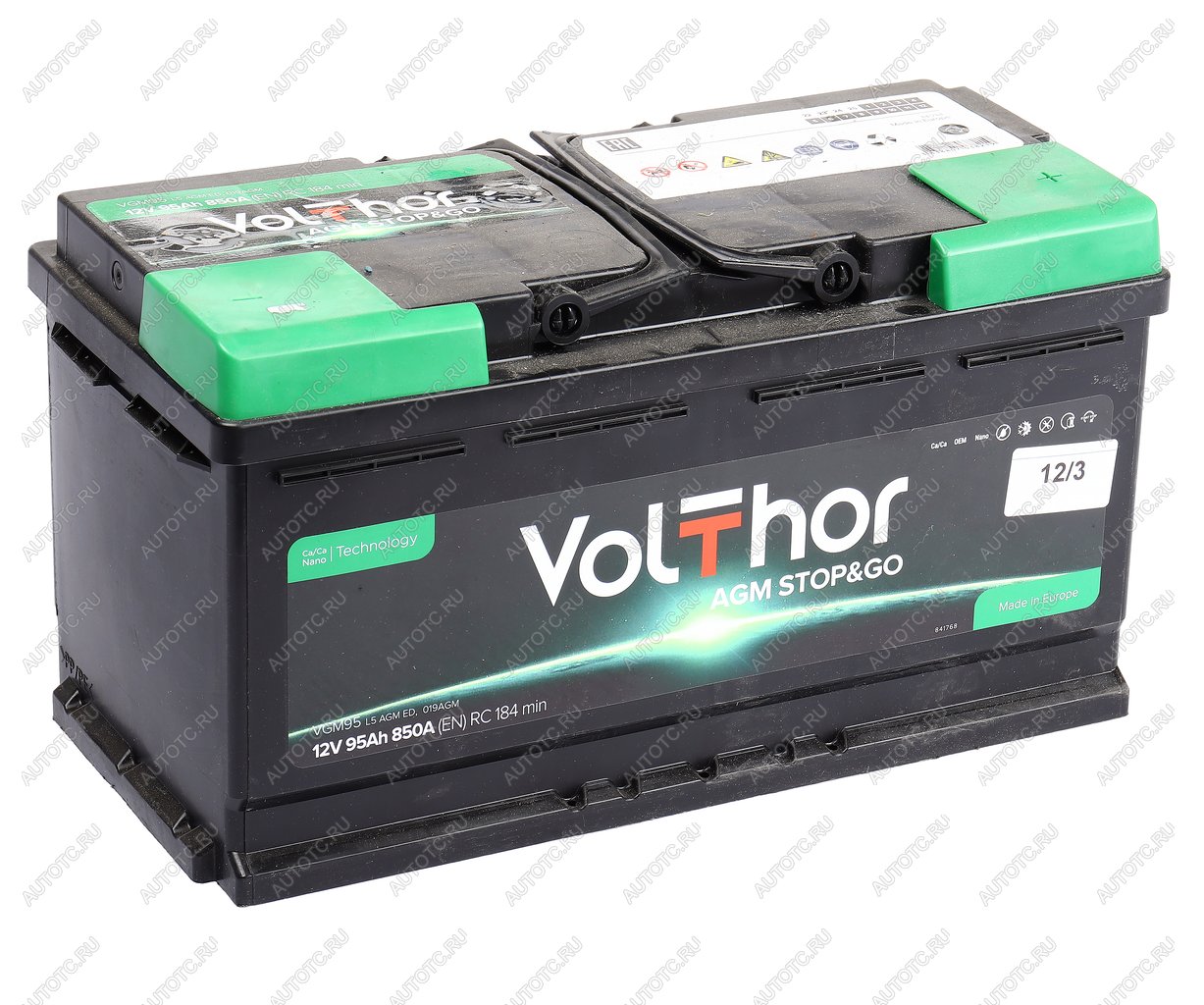 25 999 р. Аккумулятор VOLTHOR AGM 95Ач обратная полярность VOLTHOR 6ст95(0)  с доставкой в г. Пермь