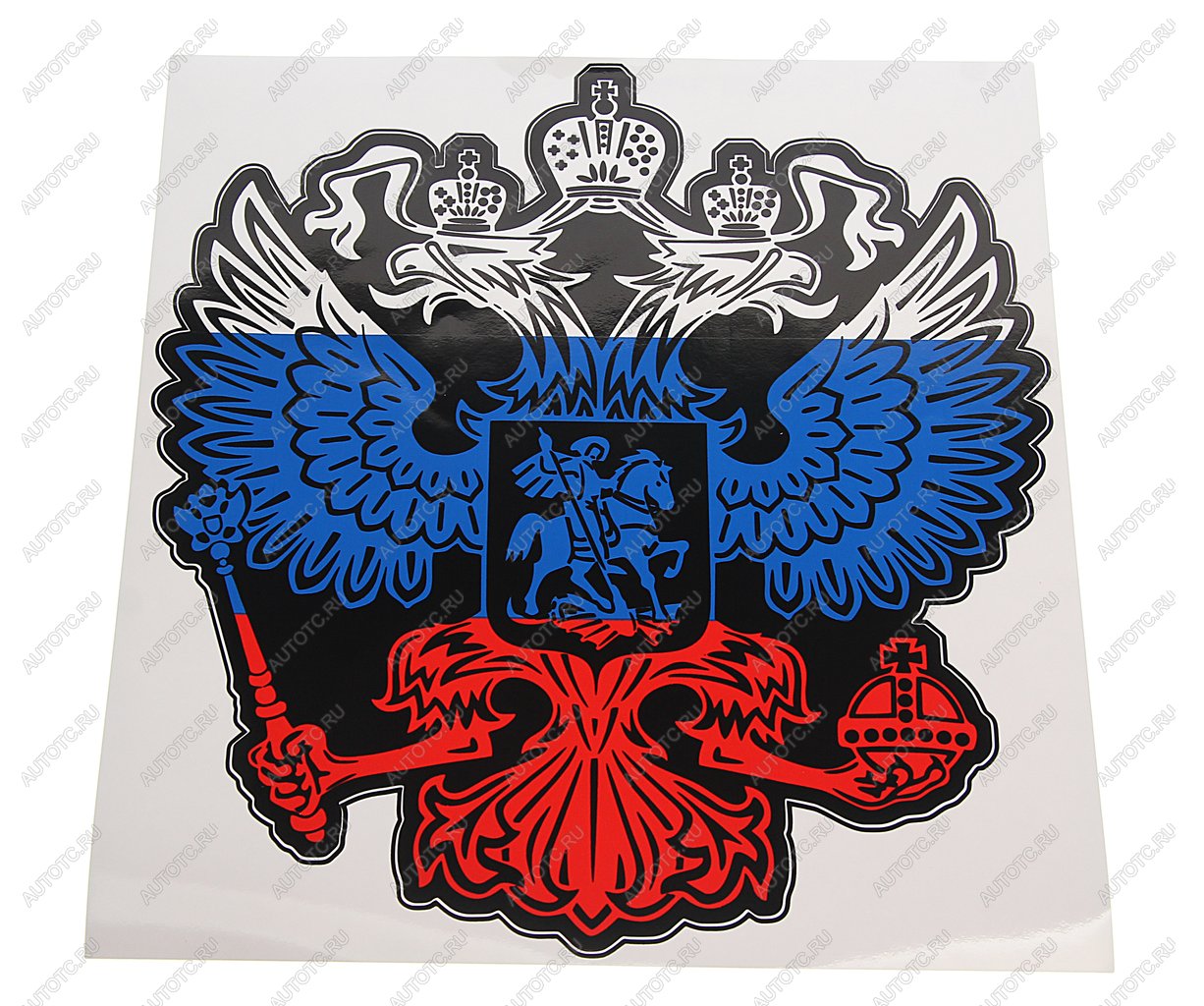 185 р. Наклейка виниловая вырезанная Герб РОССИИ 24х26см полноцветная AUTOSTICKERS AUTOSTICKERS 08917  с доставкой в г. Пермь