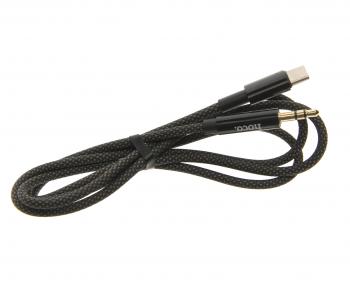 299 р. Переходник USB Type C на jack 3.5 HOCO HOCO upa19 черный  с доставкой в г. Пермь. Увеличить фотографию 1