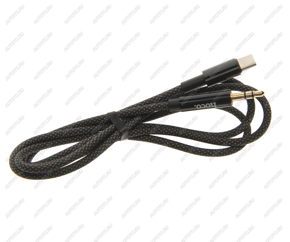 299 р. Переходник USB Type C на jack 3.5 HOCO HOCO upa19 черный  с доставкой в г. Пермь