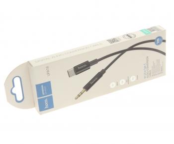 299 р. Переходник USB Type C на jack 3.5 HOCO HOCO upa19 черный  с доставкой в г. Пермь. Увеличить фотографию 2