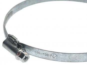 49 р. Хомут ленточный 110-130мм (9мм) червячный оцинкованная сталь KIT++ KIT++ 301  с доставкой в г. Пермь. Увеличить фотографию 2