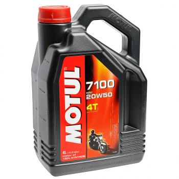 6 599 р. Масло моторное 7100 4T 20W50 синт.4л MOTUL MOTUL 104104  с доставкой в г. Пермь. Увеличить фотографию 1