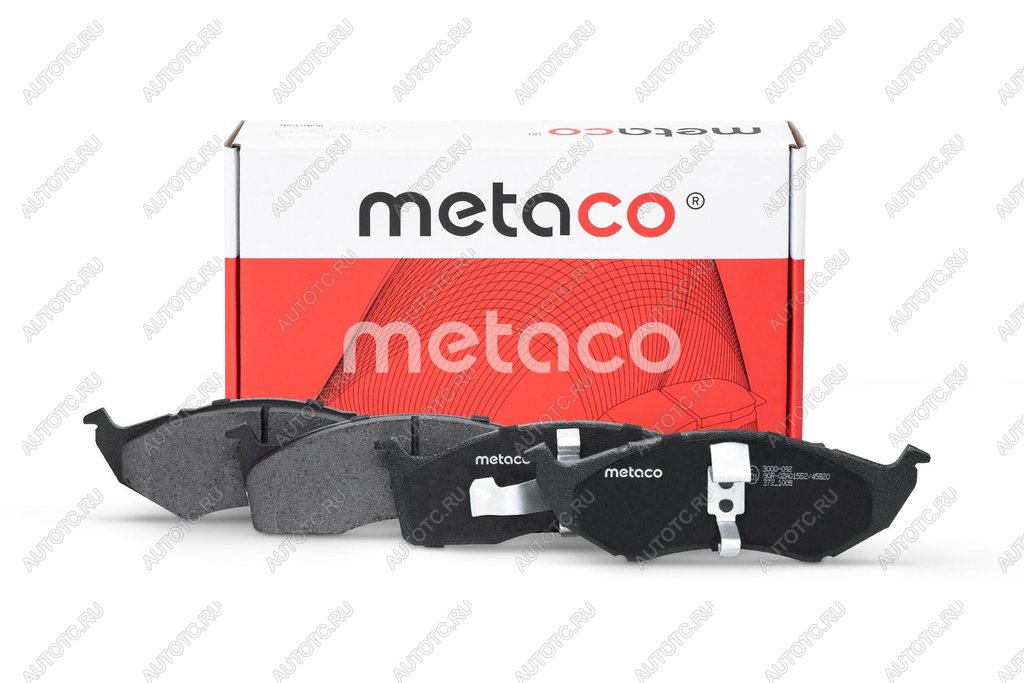 1 469 р. Колодки тормозные CHRYSLER Neon (01-06),Vision (93-97) DODGE Intrepid (92-98) передние (4шт.) METACO METACO 3000-092 METACO 3000-092  с доставкой в г. Пермь