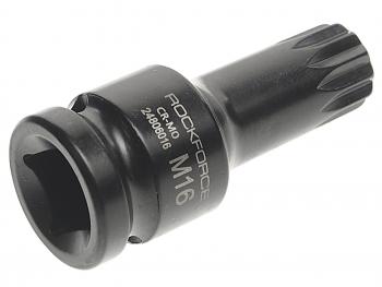 399 р. Бита-головка 12 SPLINE M16 ударная ROCKFORCE ROCKFORCE rf-24806016  с доставкой в г. Пермь. Увеличить фотографию 2