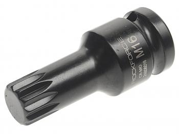 399 р. Бита-головка 12 SPLINE M16 ударная ROCKFORCE ROCKFORCE rf-24806016  с доставкой в г. Пермь. Увеличить фотографию 1