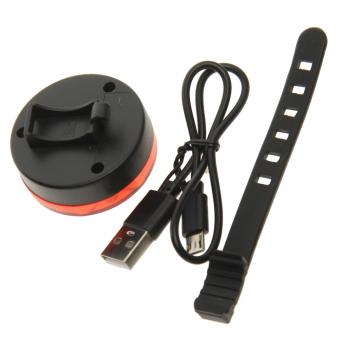 499 р. Фонарь велосипедный задний USB кабель с аккумулятором 3 функции Led RAPIDO RAPIDO qx-w07a  с доставкой в г. Пермь. Увеличить фотографию 2