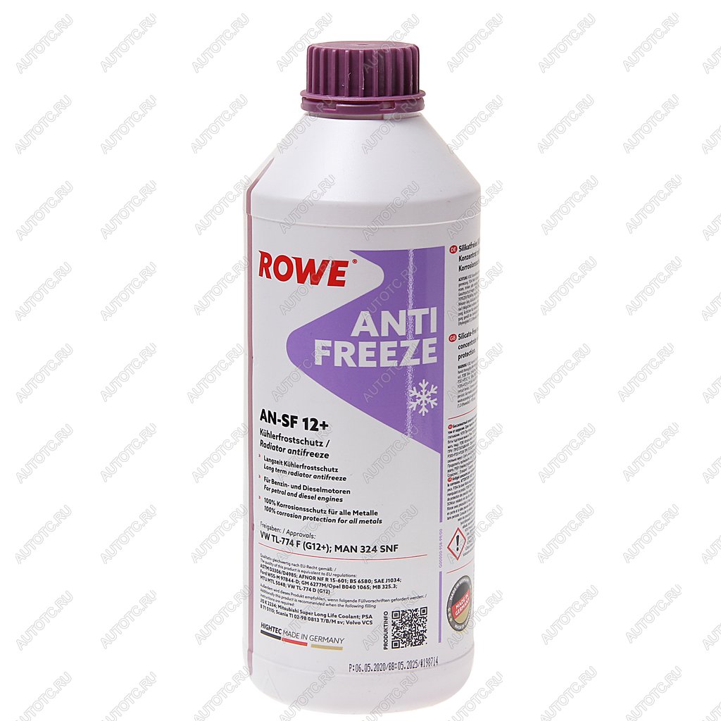 1 399 р. Антифриз красный концентрат 1.5л AN-SF G12+ HIGHTEC ROWE ROWE 21014-0015-99 ROWE 21014-0015-99  с доставкой в г. Пермь