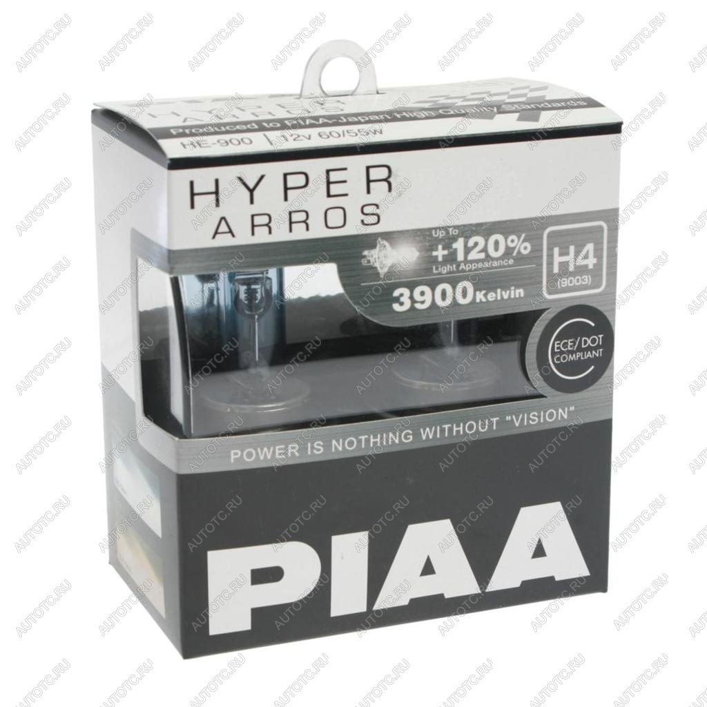 1 499 р. Лампа 12V H4 60/55W P43t +120% бокс (2шт.) Hyper Arros PIAA PIAA (Пиаа) he-900-h4 PIAA (Пиаа) he-900-h4  с доставкой в г. Пермь