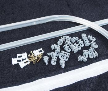 2 489 р. Шторка автомобильная для лобового стекла 160х105см ГАЗель Next барашек черная комплект ВИТА ТРАК ВИТА ТРАК шторка next черн.  с доставкой в г. Пермь. Увеличить фотографию 2