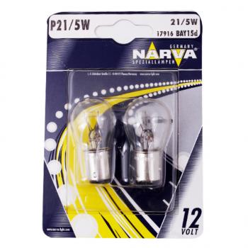 162 р. Лампа 12V P215W BAY15d блистер (2шт.) NARVA NARVA 179164000  с доставкой в г. Пермь. Увеличить фотографию 1