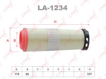 1 299 р. Фильтр воздушный MERCEDES C (W203) (2.02.2CDI) LYNX LYNX la1234  с доставкой в г. Пермь. Увеличить фотографию 1
