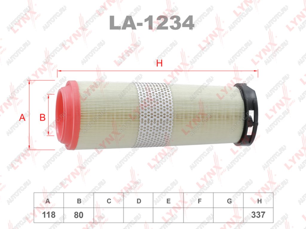 1 299 р. Фильтр воздушный MERCEDES C (W203) (2.02.2CDI) LYNX LYNX la1234  с доставкой в г. Пермь