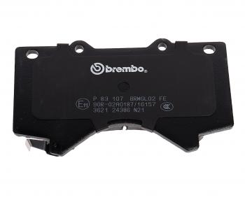 4 399 р. Колодки тормозные передние (4шт.) BREMBO Toyota Land Cruiser 200 1-ый рестайлинг (2012-2015)  с доставкой в г. Пермь. Увеличить фотографию 5