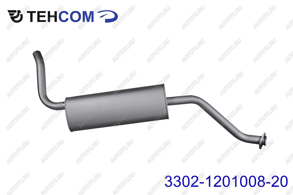 6 199 р. Глушитель ГАЗ-3302 Next,Бизнес дв.УМЗ,Evotech,CUMMINS (ГБО) ЕВРО-4,5 ТЕХКОМ ТЕХКОМ 3302-1201008-20  с доставкой в г. Пермь