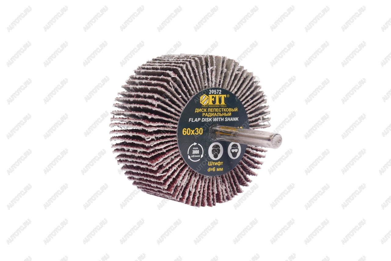 190 р. Круг лепестковый радиальный 60х30мм Р40 FIT FIT fit-39572  с доставкой в г. Пермь