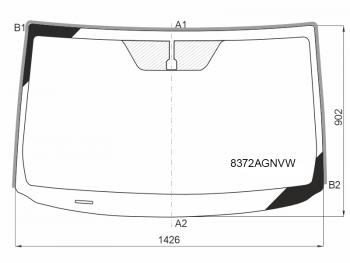 Стекло лобовое Toyota RAV4 (XA30) 05-13 FUYAO 8372AGNVW
