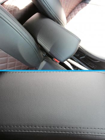 Подлокотники в салон (Люкс Классика гладкий экокожа) Автопилот Hyundai Grand Santa Fe  1 DM (2013-2018) дорестайлинг, рестайлинг (черный)