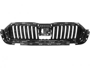 Решетка радиатора (пр-во Китай) BODYPARTS Skoda Octavia  A8 (2019-2022) универсал (молдинг хром)