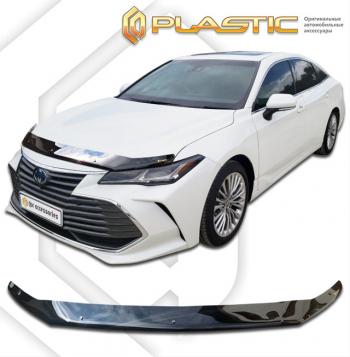 2 079 р. Дефлектор капота CA-Plastic Toyota Avalon XX50 (2018-2023) (серия Classic черный)  с доставкой в г. Пермь. Увеличить фотографию 2